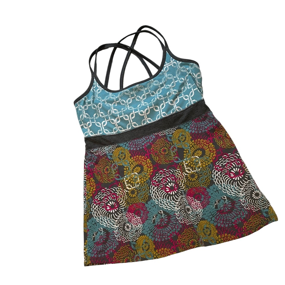 Soybu Pink Blue Athletic Top Strappy Shelf Bra Tank Running, Sz M - Picture 5 of 8
